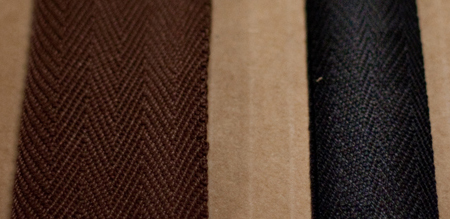 Fabric edge trim & binding; edge trims for shades, woven woods, panel tracks