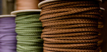 Traverse cords for vertical blinds & draperies, Danskord knitted cord, window covering traverse cord manufacturer & supplier
